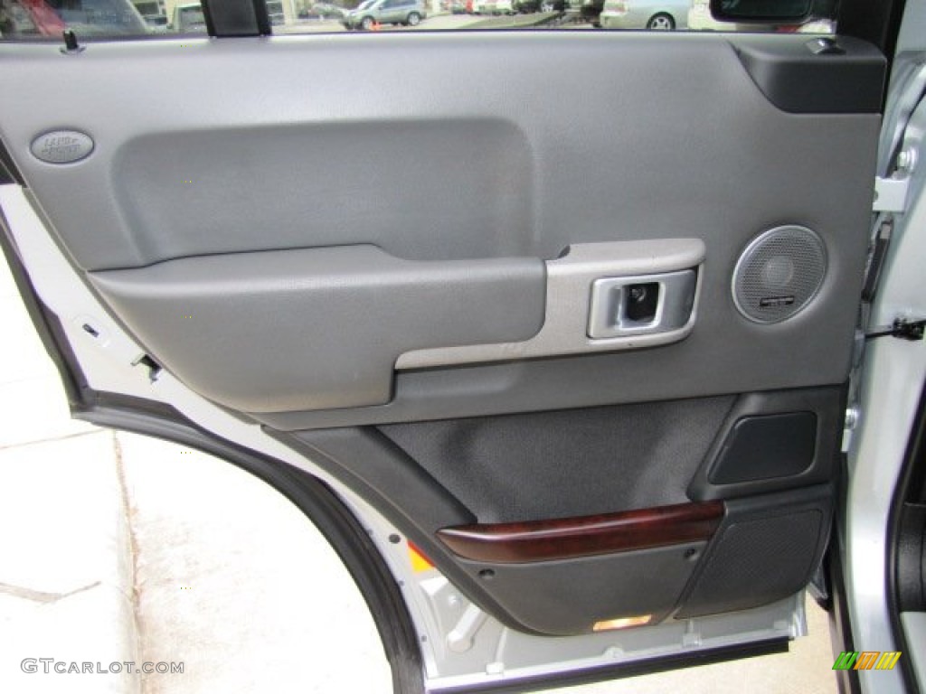 2006 Land Rover Range Rover HSE Charcoal/Jet Door Panel Photo #74988648