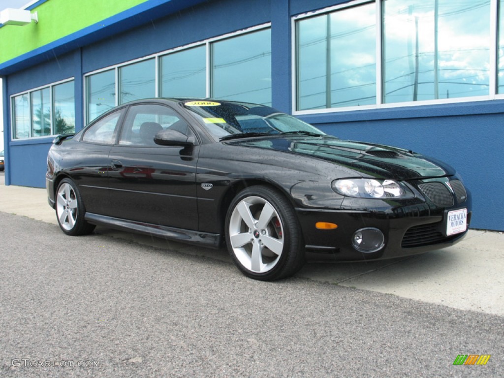 2006 GTO Coupe - Phantom Black Metallic / Black photo #6