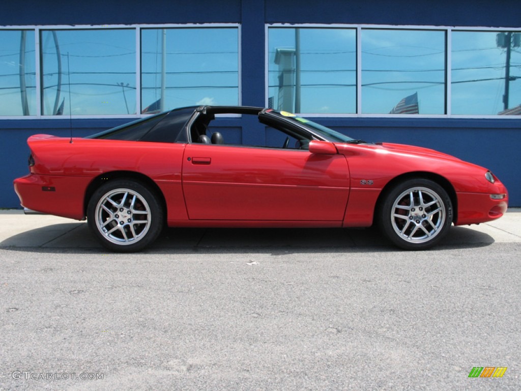 Bright Rally Red 2001 Chevrolet Camaro SS Coupe Exterior Photo #74989885