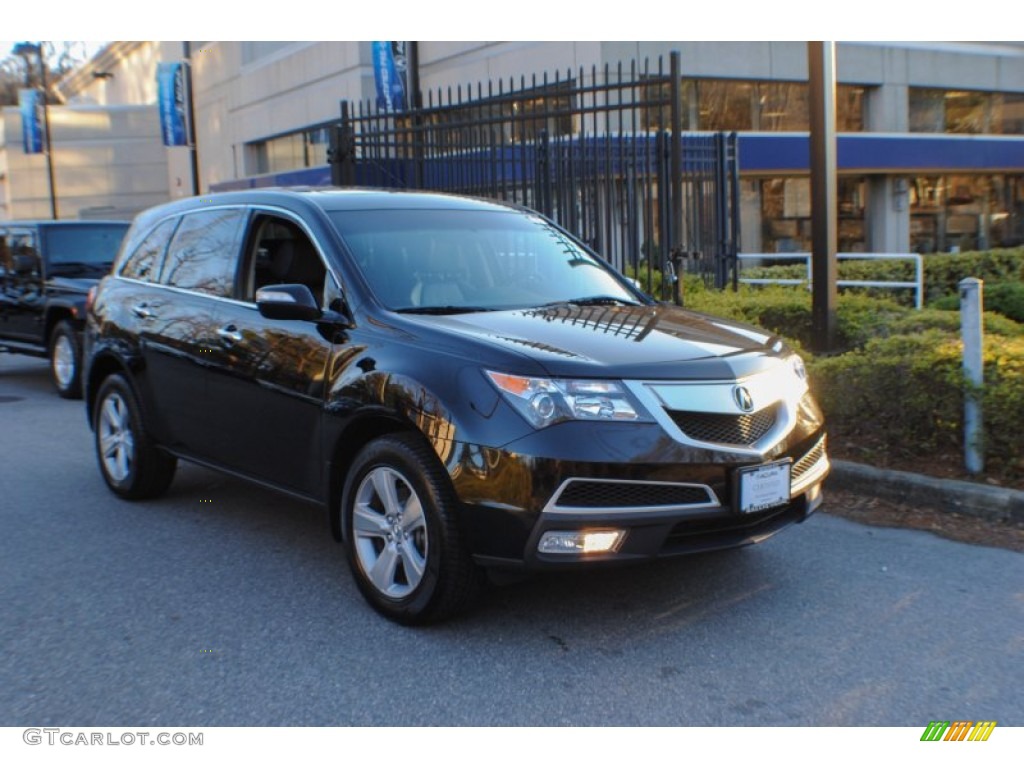 2010 MDX Technology - Crystal Black Pearl / Ebony photo #1