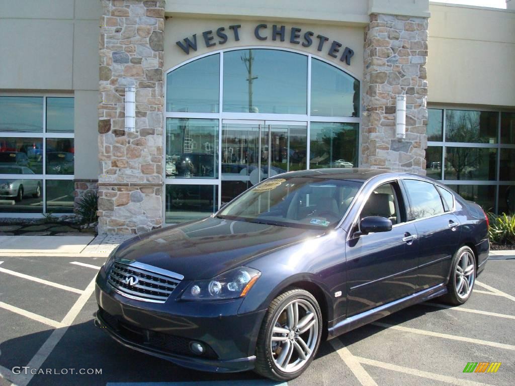 2007 M 35 Sport Sedan - Twilight Blue Pearl / Graphite photo #1