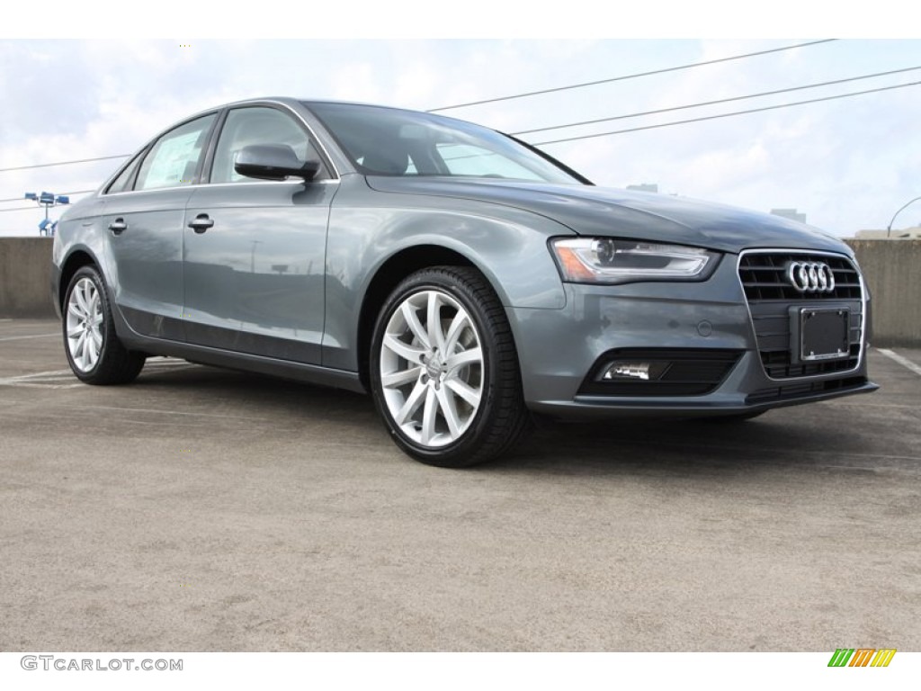 2013 A4 2.0T Sedan - Monsoon Gray Metallic / Black photo #1