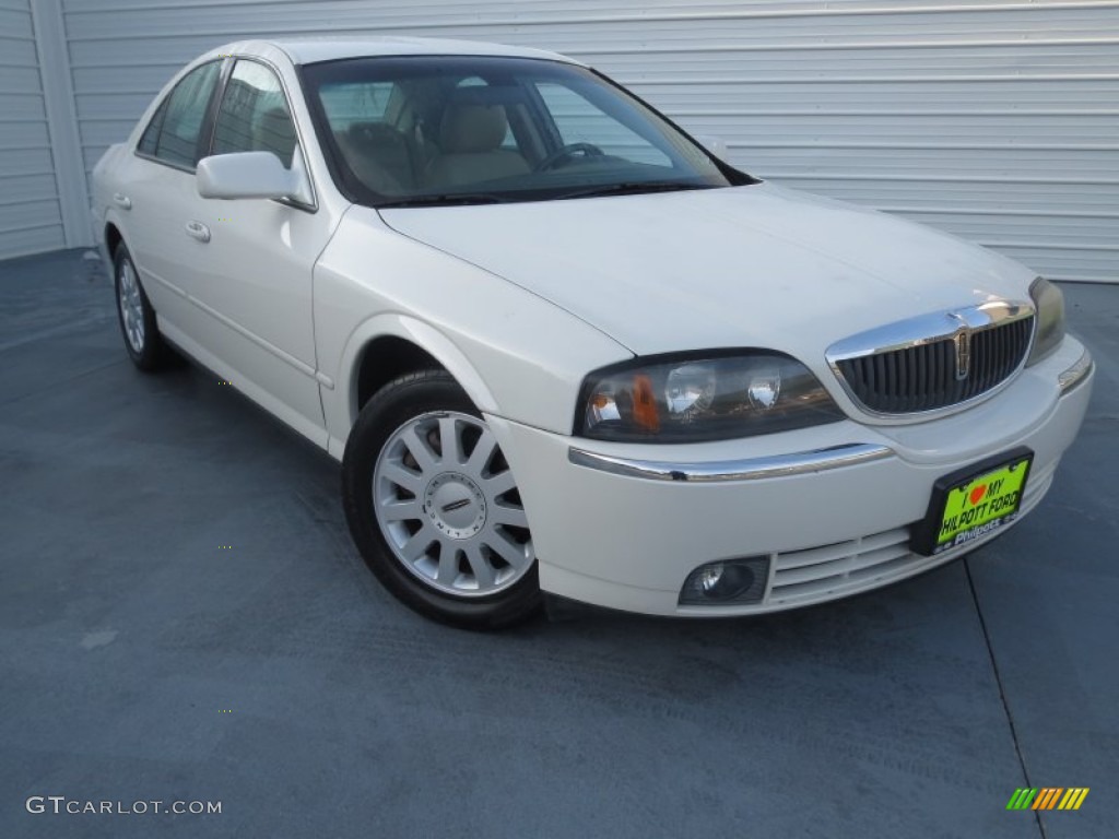 2005 LS V6 Luxury - Ceramic White Pearlescent / Camel photo #1