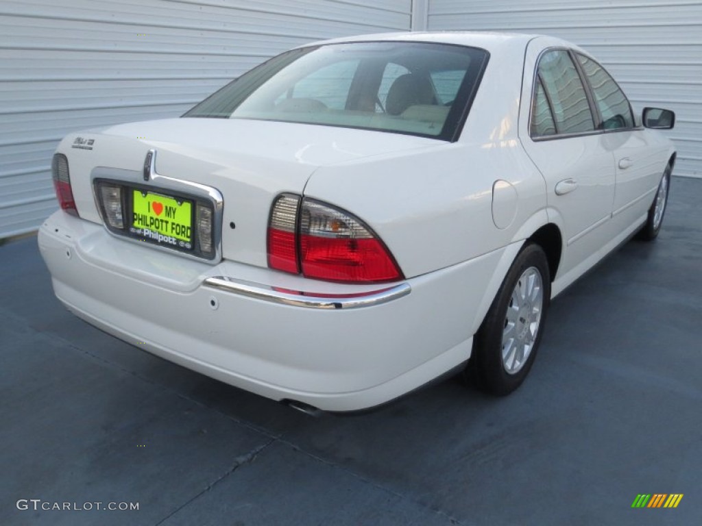 2005 LS V6 Luxury - Ceramic White Pearlescent / Camel photo #3