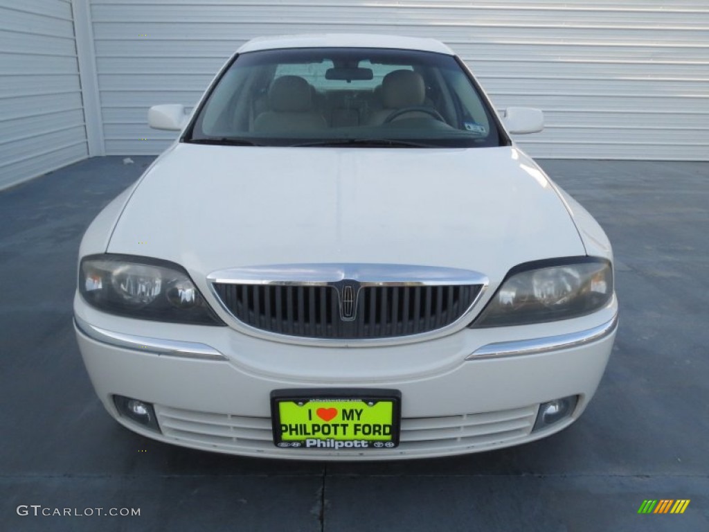 2005 LS V6 Luxury - Ceramic White Pearlescent / Camel photo #7