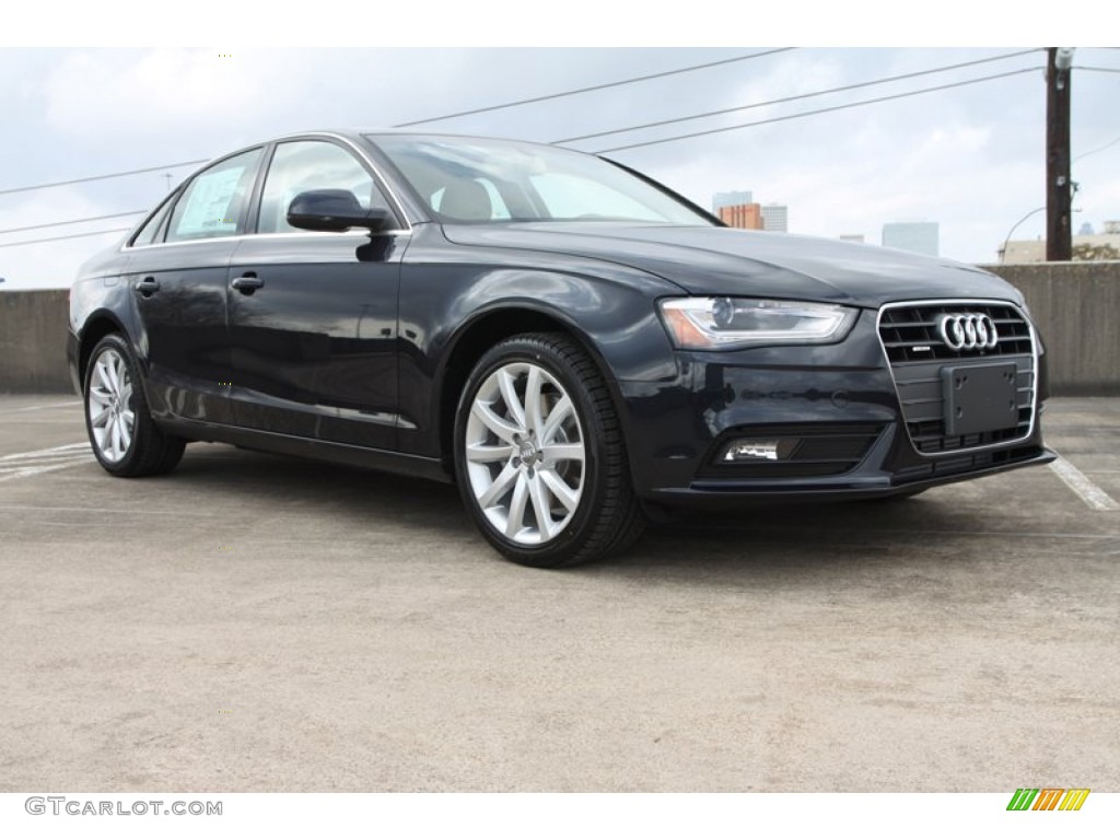 2013 A4 2.0T quattro Sedan - Moonlight Blue Metallic / Velvet Beige/Moor Brown photo #1