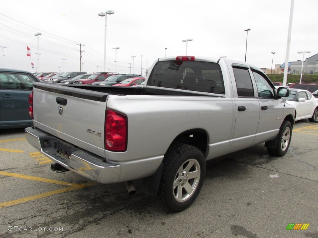 2008 Ram 1500 ST Quad Cab 4x4 - Bright Silver Metallic / Medium Slate Gray photo #7