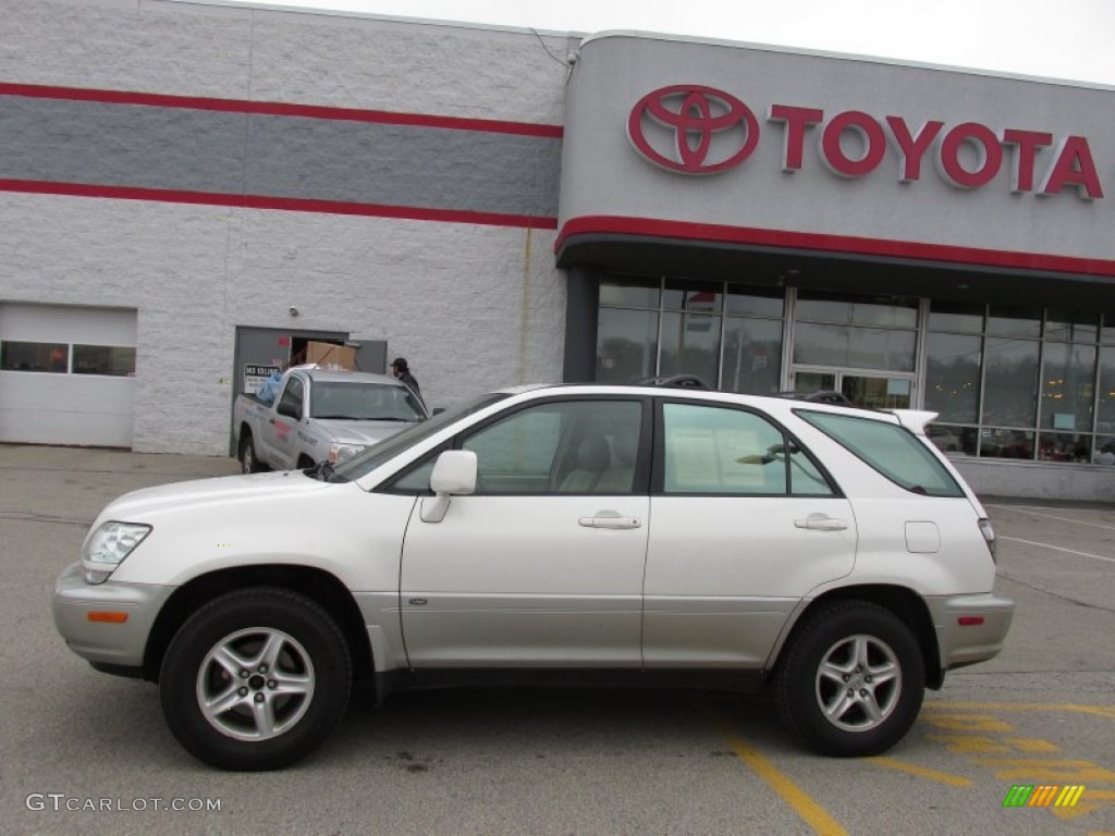 2002 RX 300 AWD - White Gold Crystal / Ivory photo #2