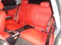 Coral Red/Black Dakota Leather Rear Seat Photo for 2009 BMW 3 Series #74992918