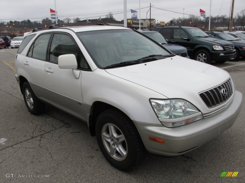 2002 RX 300 AWD - White Gold Crystal / Ivory photo #8