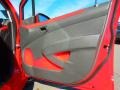 2013 Chevrolet Spark Red/Red Interior Door Panel Photo