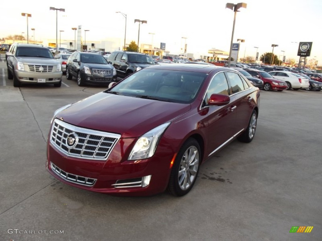 Crystal Red Tintcoat 2013 Cadillac XTS Luxury FWD Exterior Photo #74995660