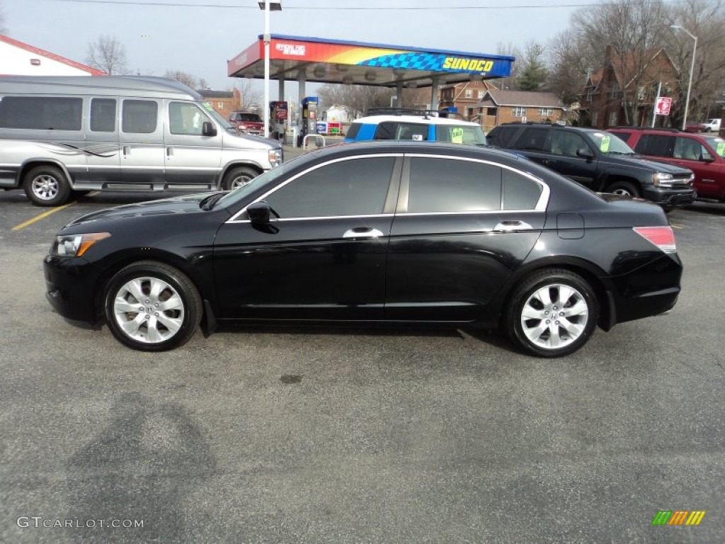 2008 Accord EX-L V6 Sedan - Nighthawk Black Pearl / Ivory photo #1