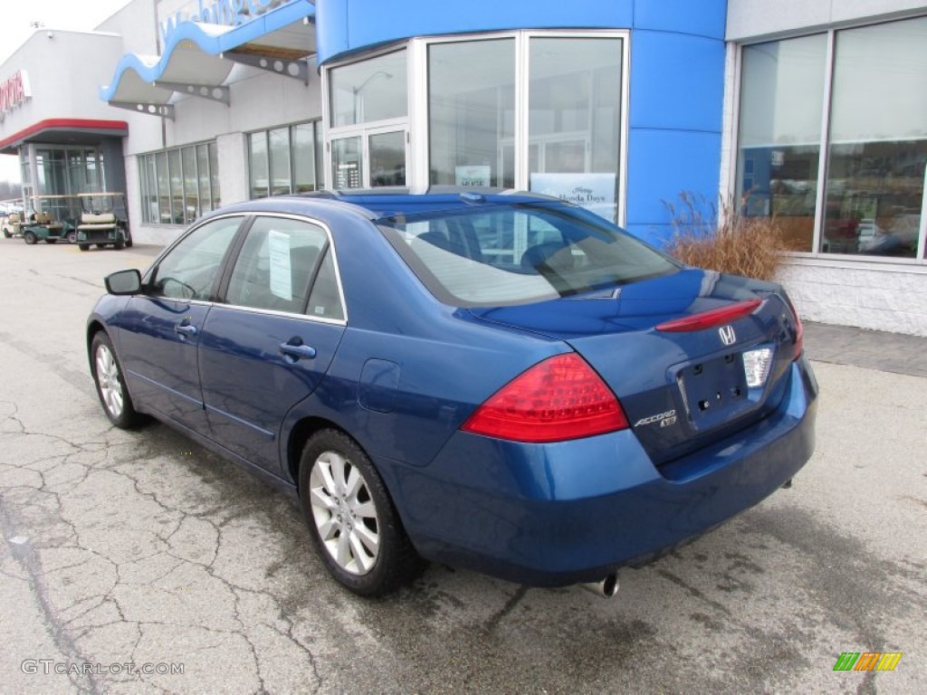 2006 Accord EX-L V6 Sedan - Sapphire Blue Pearl / Black photo #3
