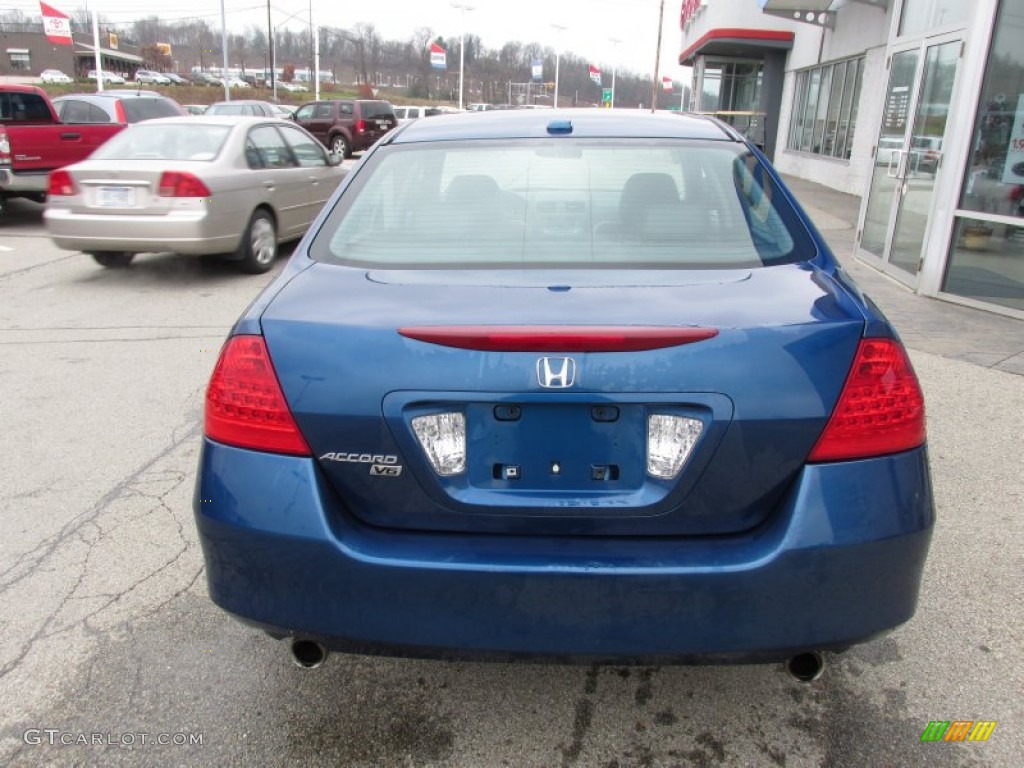 2006 Accord EX-L V6 Sedan - Sapphire Blue Pearl / Black photo #4