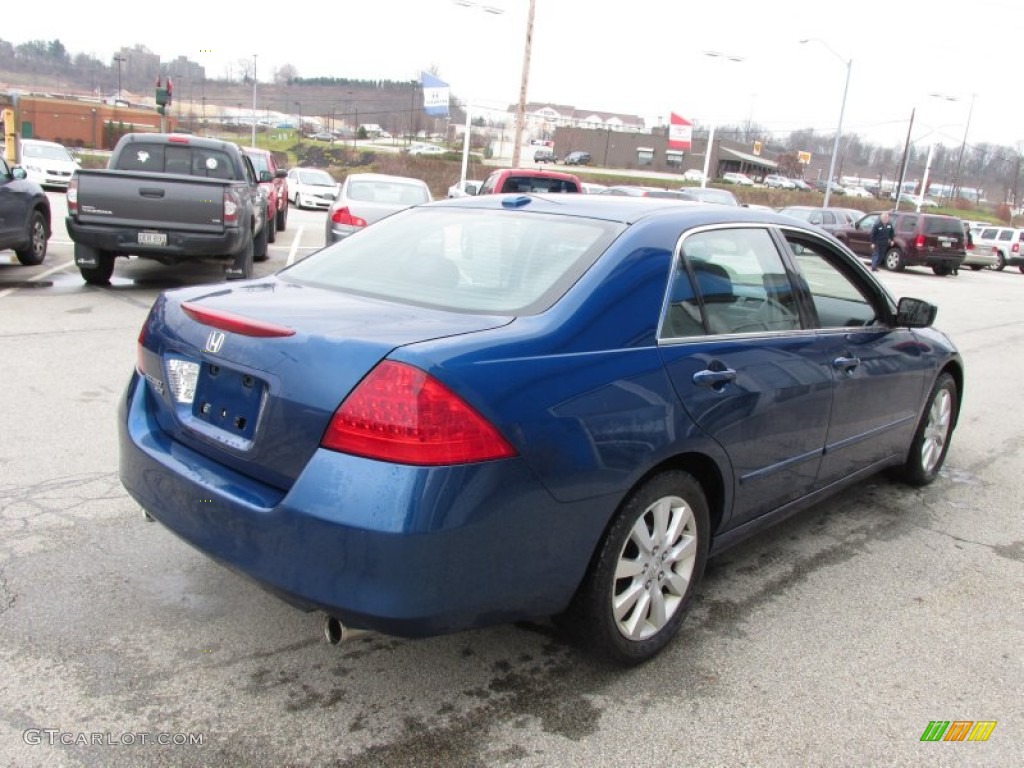 2006 Accord EX-L V6 Sedan - Sapphire Blue Pearl / Black photo #6