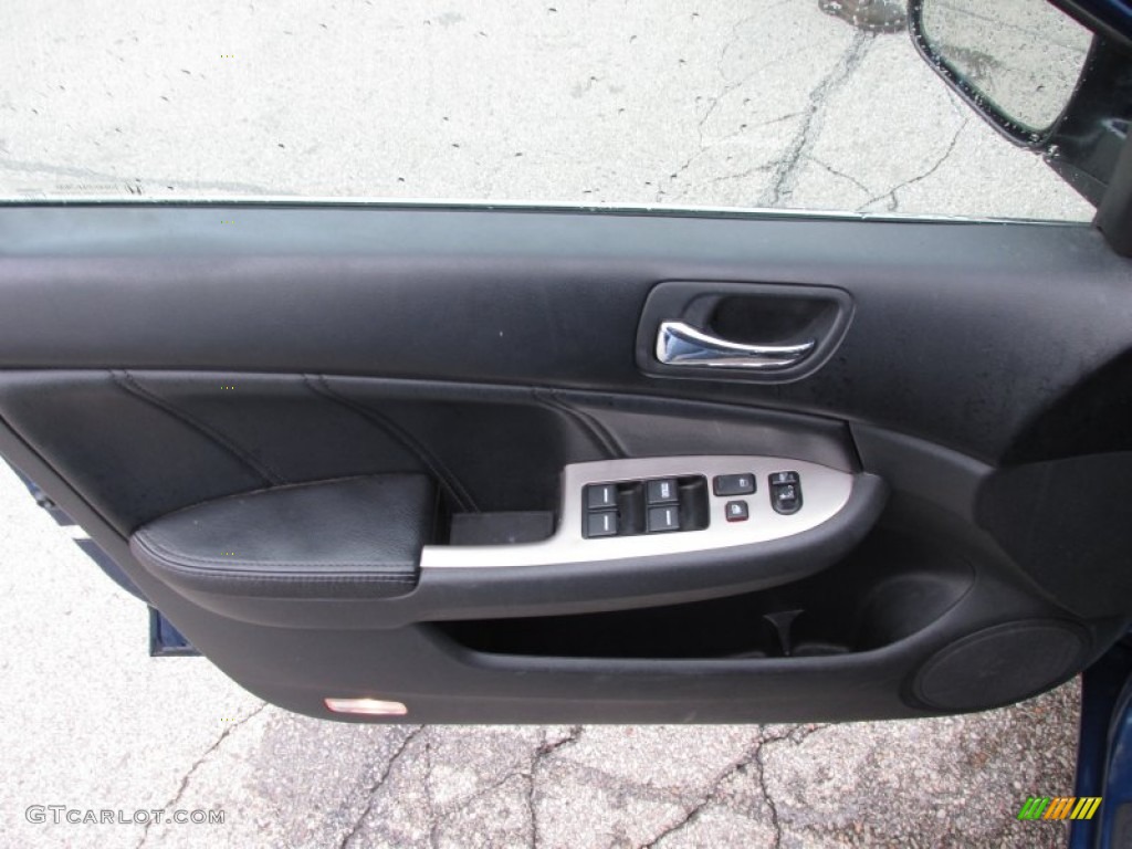 2006 Accord EX-L V6 Sedan - Sapphire Blue Pearl / Black photo #10
