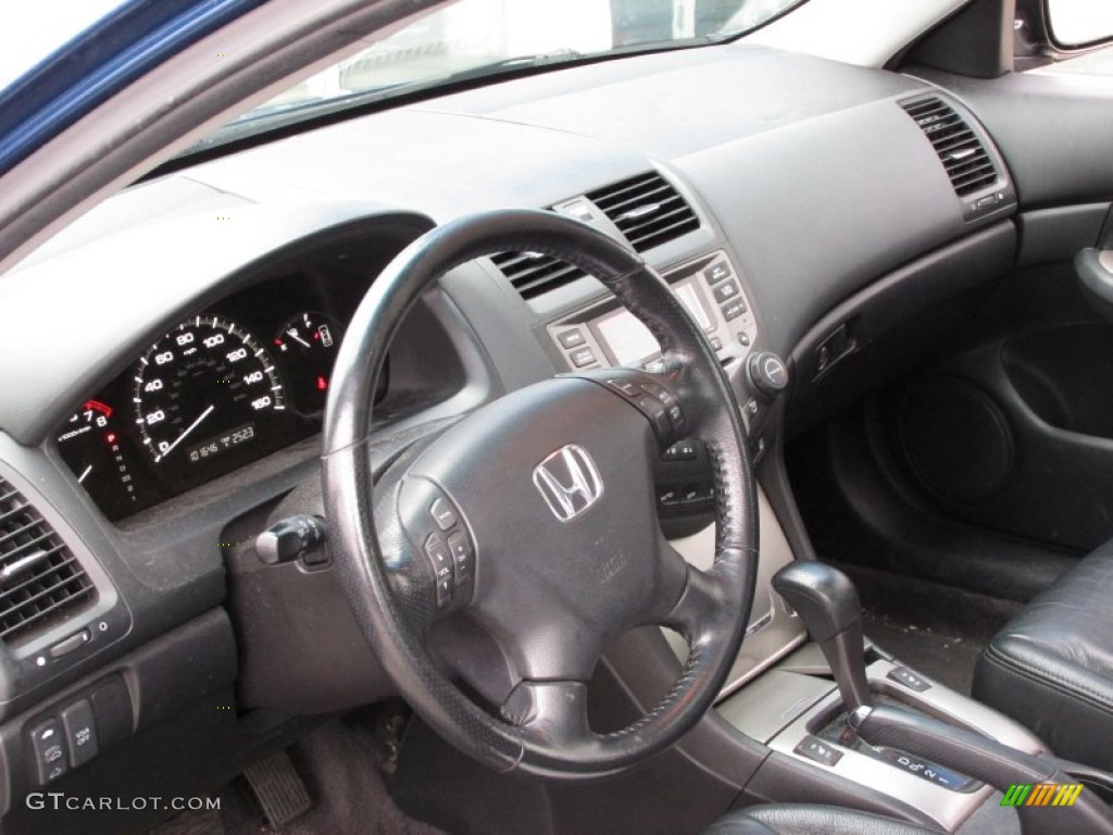 2006 Accord EX-L V6 Sedan - Sapphire Blue Pearl / Black photo #11