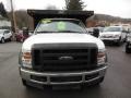Oxford White - F450 Super Duty Regular Cab 4x4 Chassis Dump Truck Photo No. 2