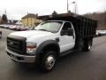 Oxford White - F450 Super Duty Regular Cab 4x4 Chassis Dump Truck Photo No. 3