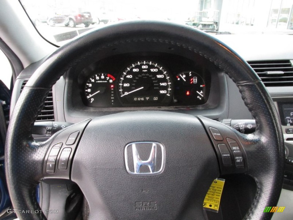 2006 Accord EX-L V6 Sedan - Sapphire Blue Pearl / Black photo #18