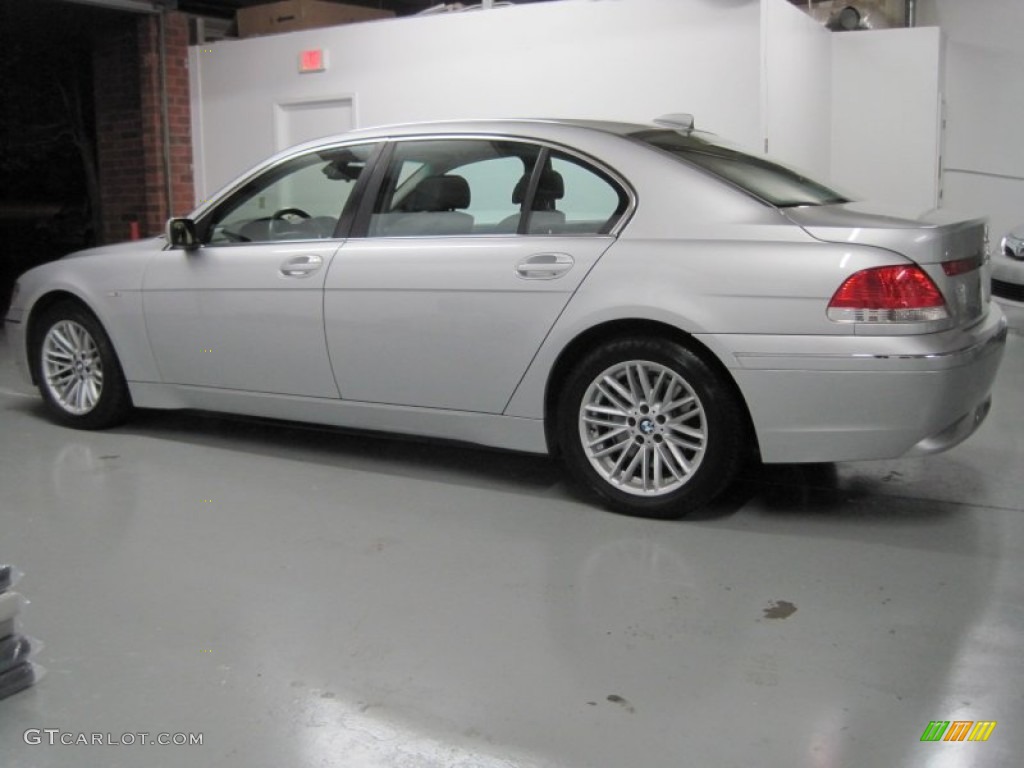 2004 7 Series 745Li Sedan - Titanium Silver Metallic / Basalt Grey/Flannel Grey photo #15