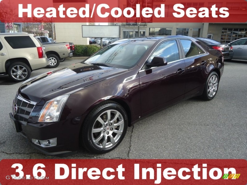 2009 CTS Sedan - Black Cherry / Ebony photo #1