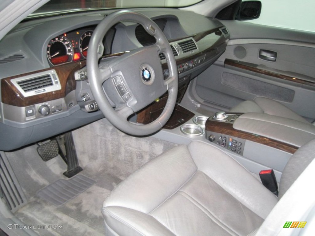 Basalt Grey/Flannel Grey Interior 2004 BMW 7 Series 745Li Sedan Photo #74999101