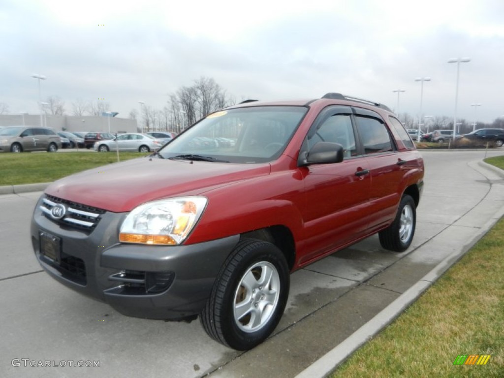 Volcanic Red 2007 Kia Sportage LX Exterior Photo #74999161