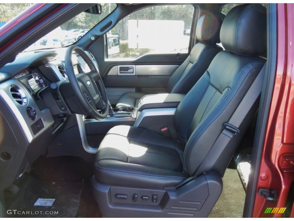 Black Interior 2013 Ford F150 FX2 SuperCrew Photo #74999207