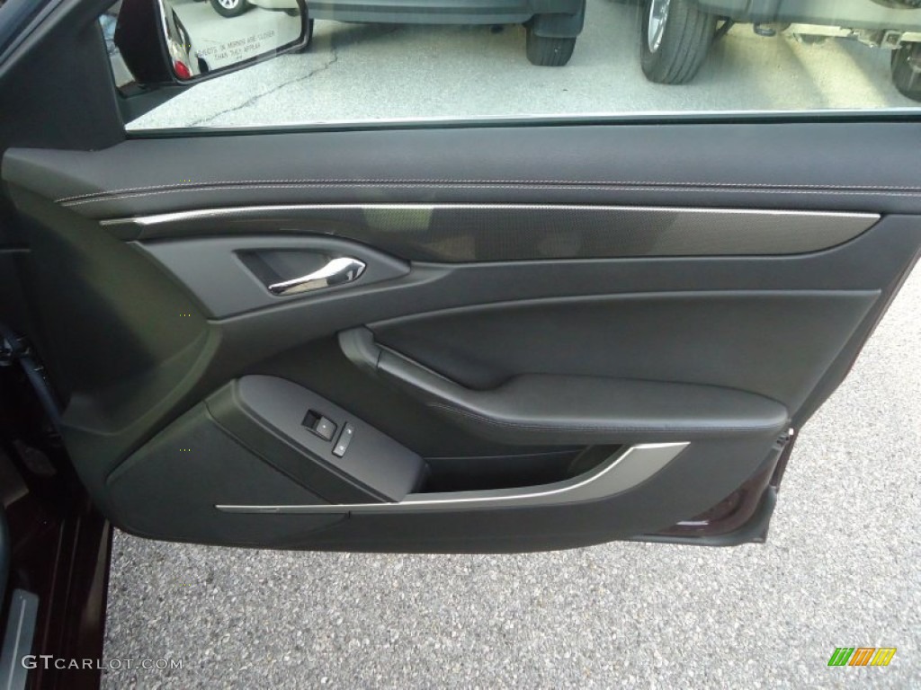 2009 Cadillac CTS Sedan Ebony Door Panel Photo #74999267