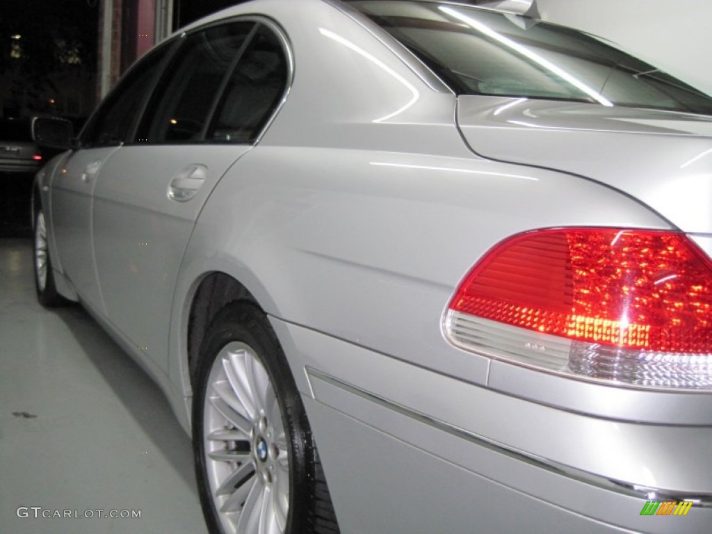 2004 7 Series 745Li Sedan - Titanium Silver Metallic / Basalt Grey/Flannel Grey photo #46