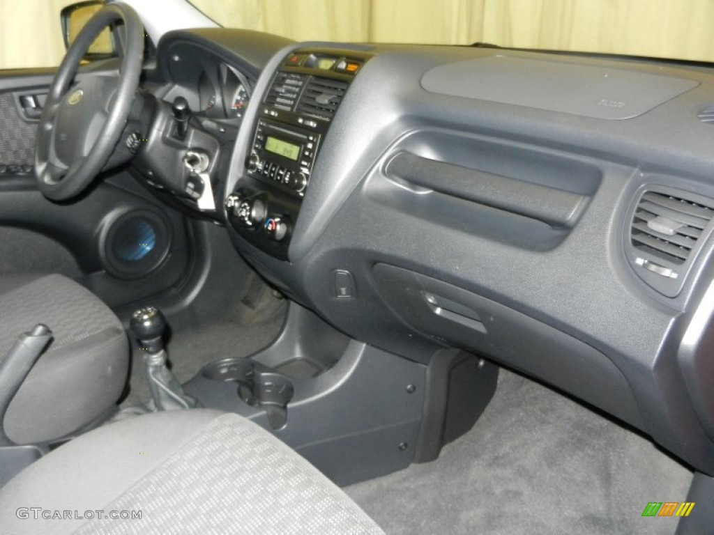 2007 Kia Sportage LX Black Dashboard Photo #74999476