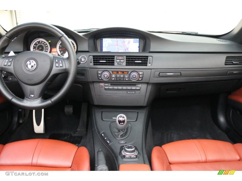 2011 BMW M3 Convertible Fox Red Novillo Leather Dashboard Photo #74999729