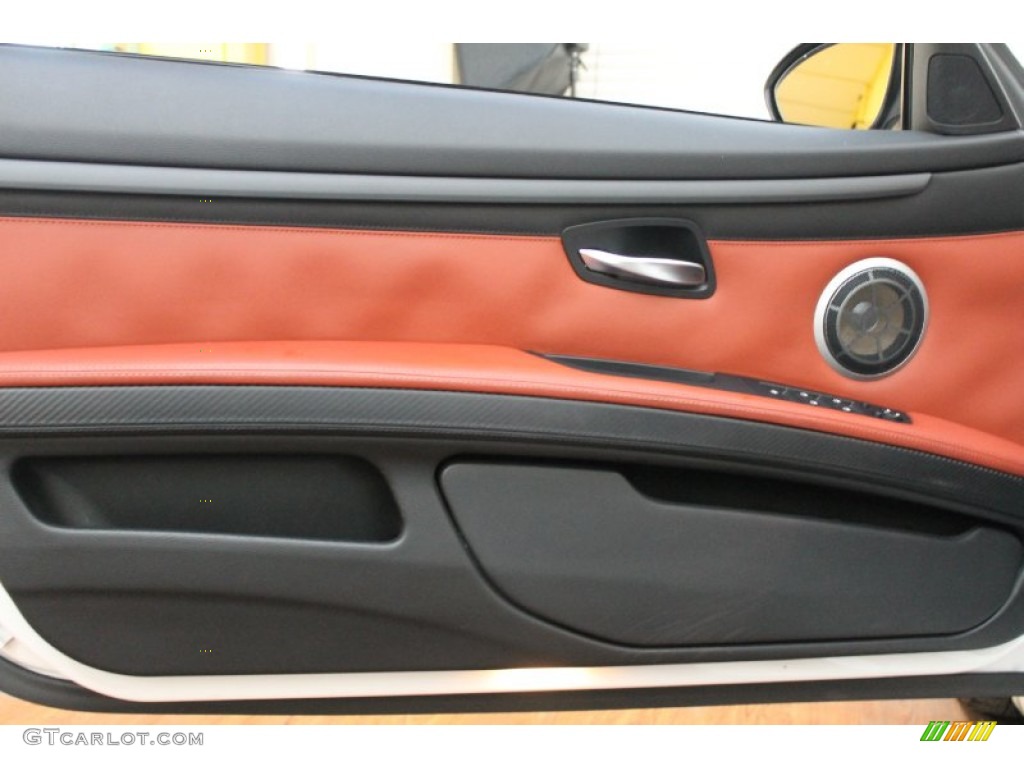 2011 BMW M3 Convertible Fox Red Novillo Leather Door Panel Photo #74999921