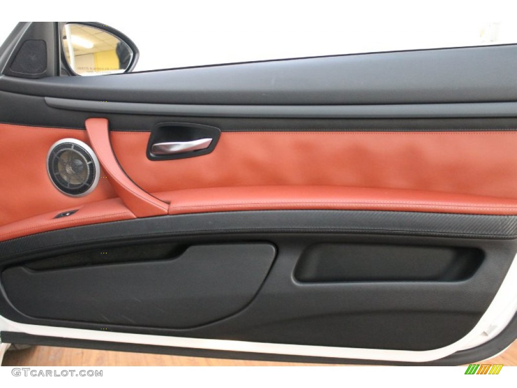 2011 BMW M3 Convertible Fox Red Novillo Leather Door Panel Photo #74999947
