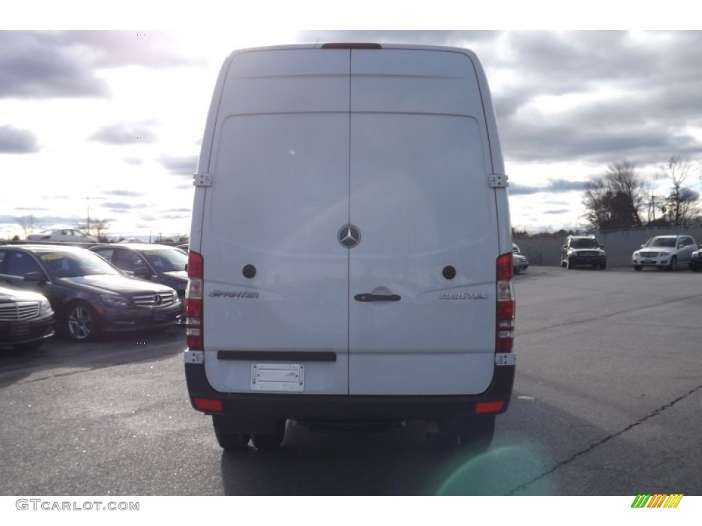 2012 Sprinter 3500 High Roof Extended Cargo Van - Arctic White / Lima Black Fabric photo #2