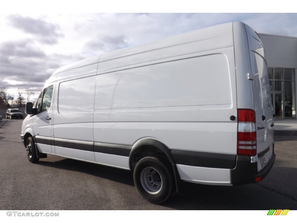 2012 Sprinter 3500 High Roof Extended Cargo Van - Arctic White / Lima Black Fabric photo #3