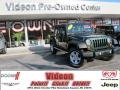 2010 Natural Green Pearl Jeep Wrangler Unlimited Sport 4x4  photo #1