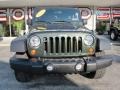 2010 Natural Green Pearl Jeep Wrangler Unlimited Sport 4x4  photo #3