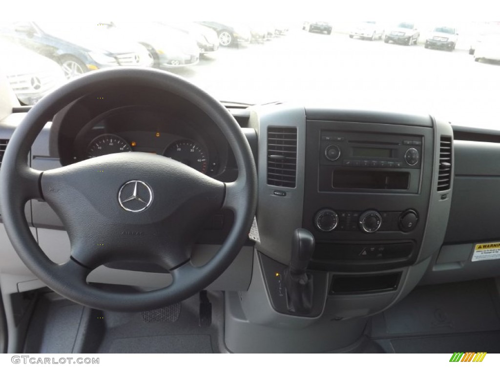 2012 Sprinter 3500 High Roof Extended Cargo Van - Arctic White / Lima Black Fabric photo #9