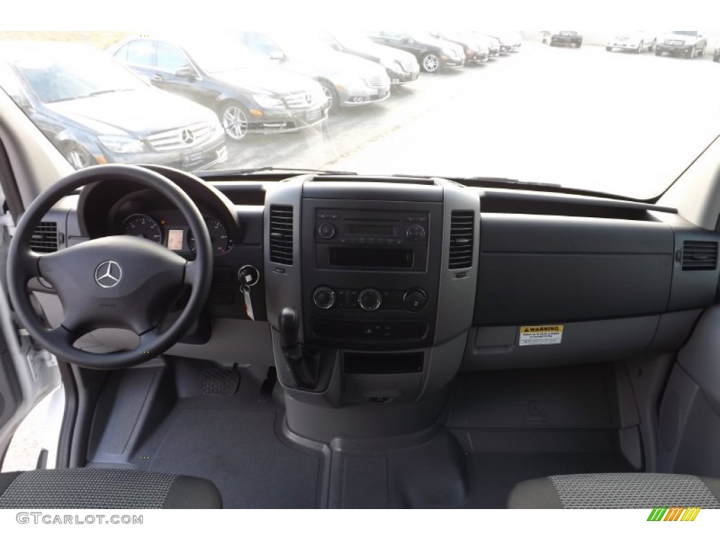 2012 Sprinter 3500 High Roof Extended Cargo Van - Arctic White / Lima Black Fabric photo #10