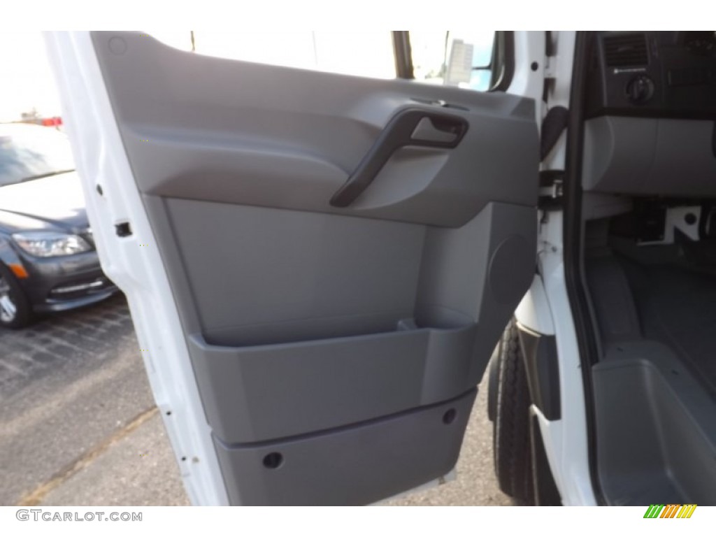 2012 Sprinter 3500 High Roof Extended Cargo Van - Arctic White / Lima Black Fabric photo #12