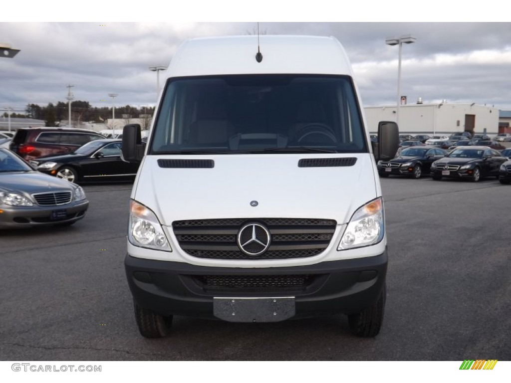 2012 Sprinter 3500 High Roof Extended Cargo Van - Arctic White / Lima Black Fabric photo #5