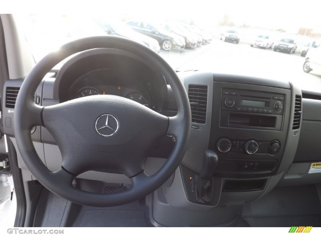 2012 Sprinter 3500 High Roof Extended Cargo Van - Arctic White / Lima Black Fabric photo #8