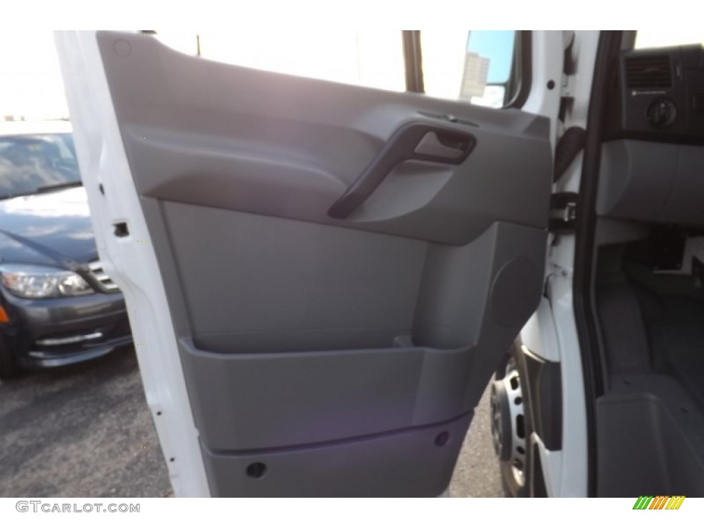 2012 Sprinter 3500 High Roof Extended Cargo Van - Arctic White / Lima Black Fabric photo #11