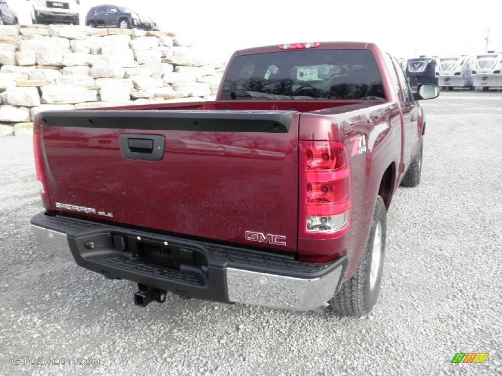 2013 Sierra 1500 SLE Extended Cab 4x4 - Sonoma Red Metallic / Ebony photo #16