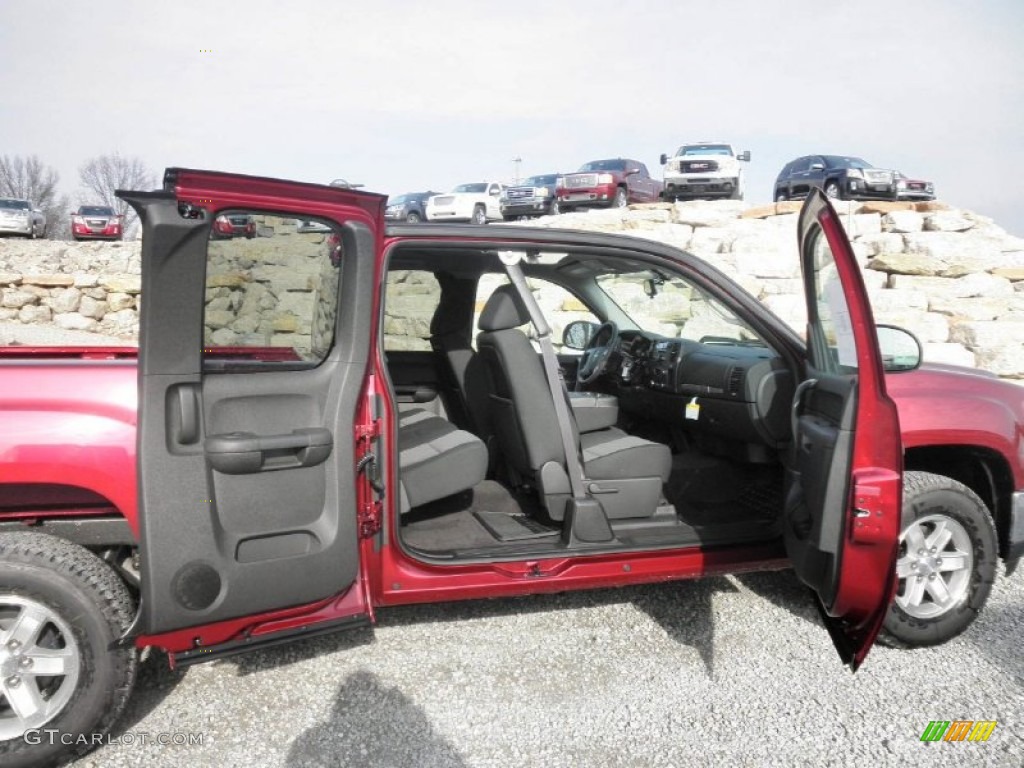 2013 Sierra 1500 SLE Extended Cab 4x4 - Sonoma Red Metallic / Ebony photo #17