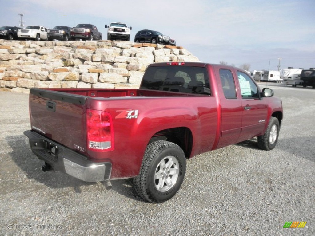 2013 Sierra 1500 SLE Extended Cab 4x4 - Sonoma Red Metallic / Ebony photo #22