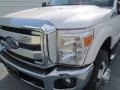 2013 White Platinum Metallic Tri-Coat Ford F350 Super Duty Lariat Crew Cab 4x4 Dually  photo #9